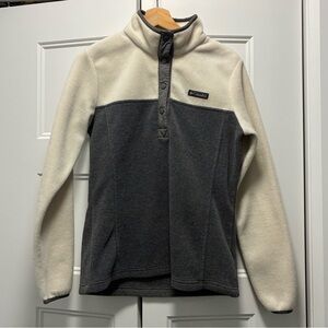 Columbia Women's Benton Springs™ Half Snap Fleece Pullover - Cream and Gray